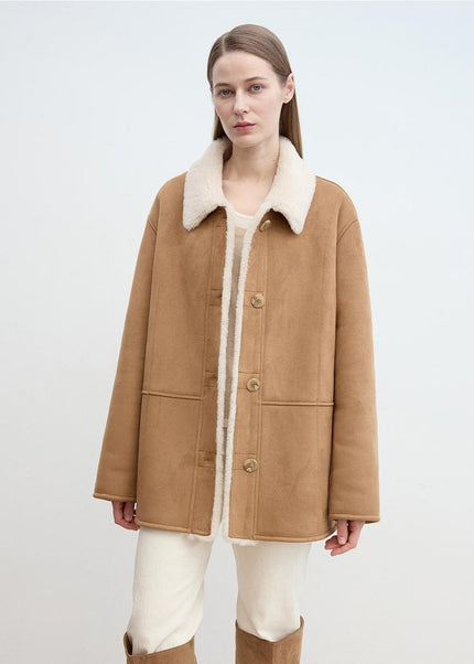 Reversible Wool Shearling Jacket
