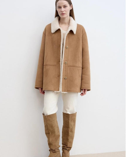 Reversible Wool Shearling Jacket