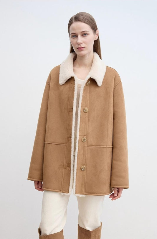 Reversible Wool Shearling Jacket