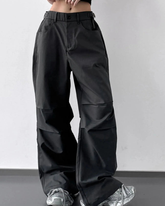 Wide Leg Cargo Pants - Trendsi