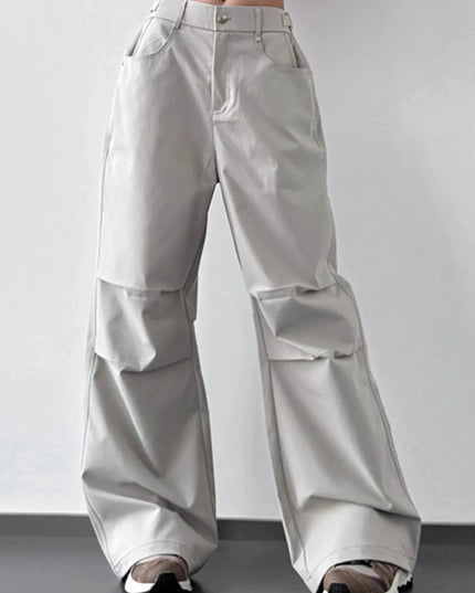Wide Leg Cargo Pants - Trendsi