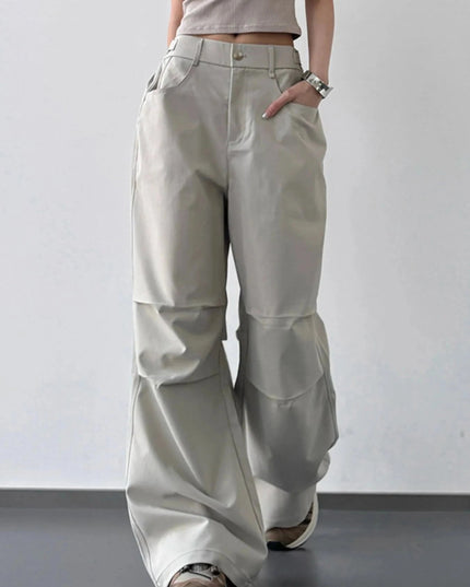 Wide Leg Cargo Pants - Trendsi