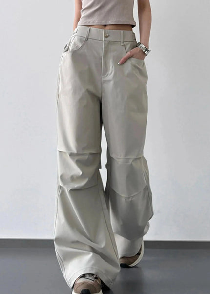Wide Leg Cargo Pants - Trendsi