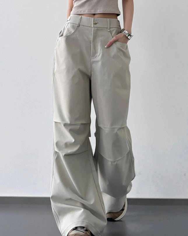 Wide Leg Cargo Pants - Trendsi