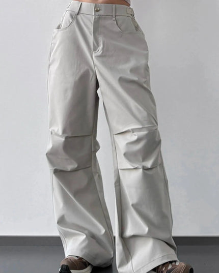 Wide Leg Cargo Pants - Trendsi