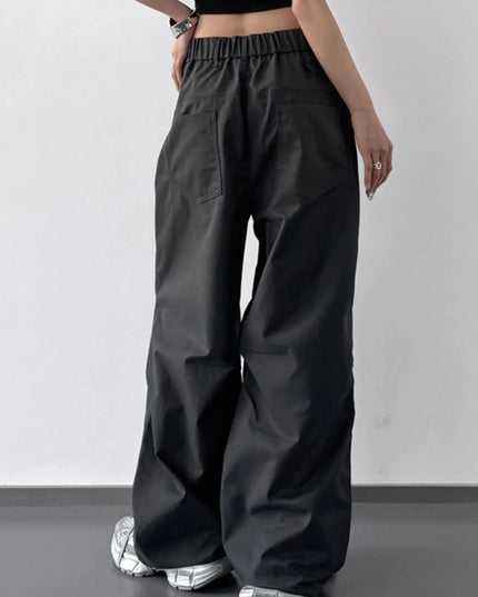 Wide Leg Cargo Pants - Trendsi