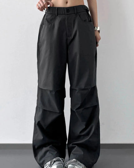 Wide Leg Cargo Pants - Trendsi