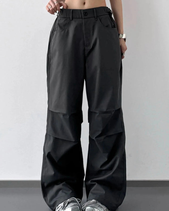 Wide Leg Cargo Pants - Trendsi