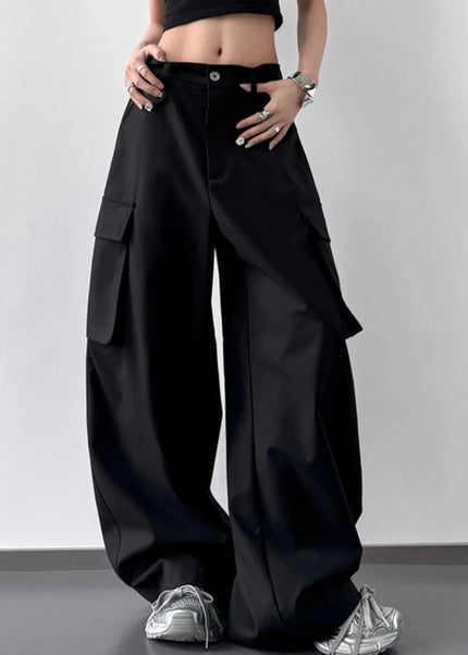 Wide Leg Cargo Pants - Trendsi