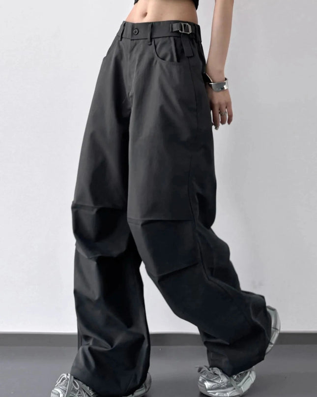 Wide Leg Cargo Pants - Trendsi