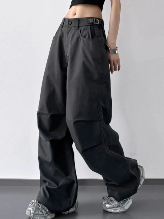 Wide Leg Cargo Pants - Trendsi