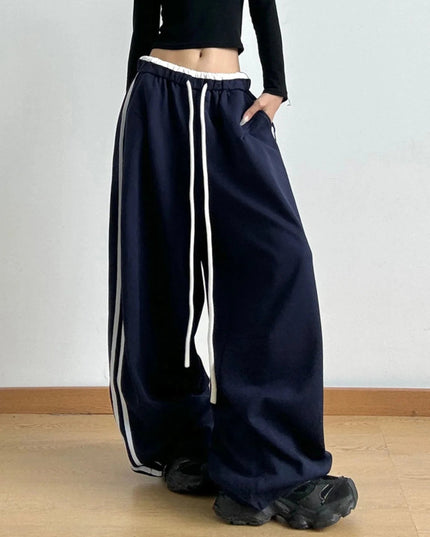 Wide Leg Drawstring Pants