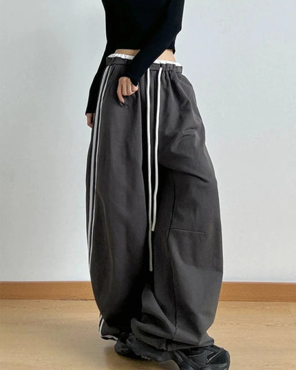 Wide Leg Drawstring Pants