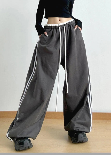 Wide Leg Drawstring Pants