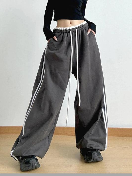 Wide Leg Drawstring Pants