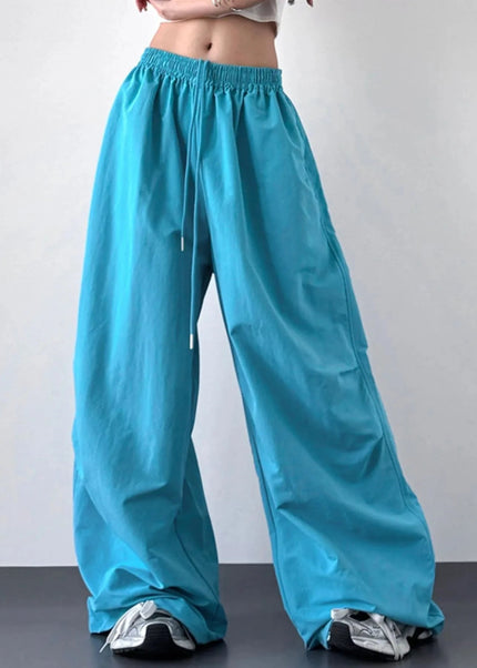Wide Leg Drawstring Pants - Trendsi