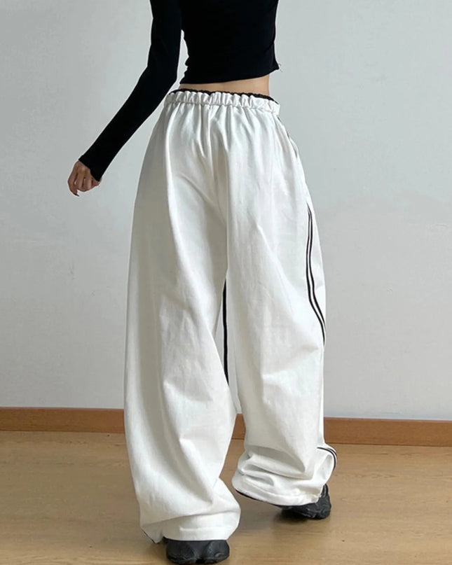 Wide Leg Drawstring Pants - Trendsi