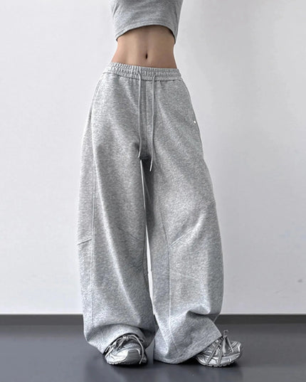 Wide Leg Drawstring Pants - Trendsi