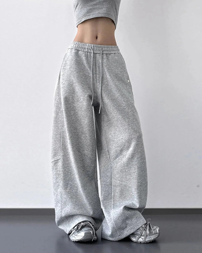Wide Leg Drawstring Pants - Trendsi