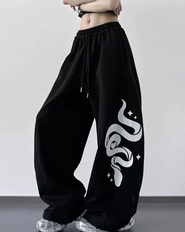 Wide Leg Drawstring Pants - Trendsi