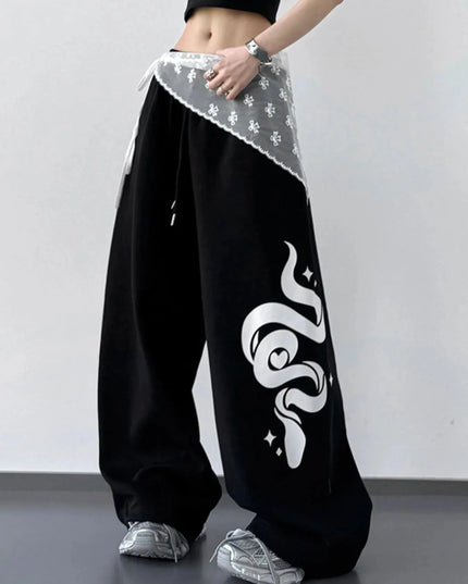 Wide Leg Drawstring Pants - Trendsi