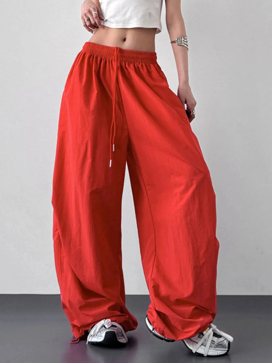 Wide Leg Drawstring Pants