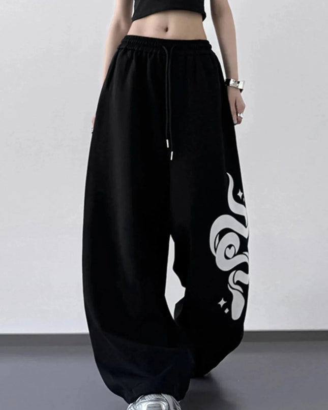 Wide Leg Drawstring Pants - Trendsi