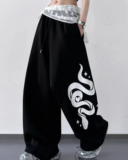 Wide Leg Drawstring Pants - Trendsi