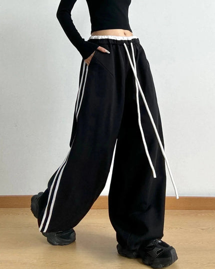 Wide Leg Drawstring Pants