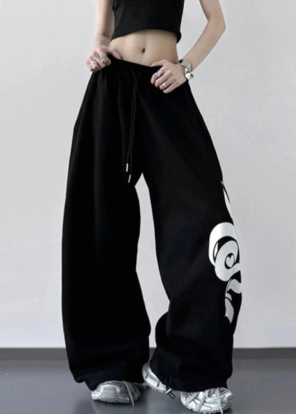 Wide Leg Drawstring Pants - Trendsi