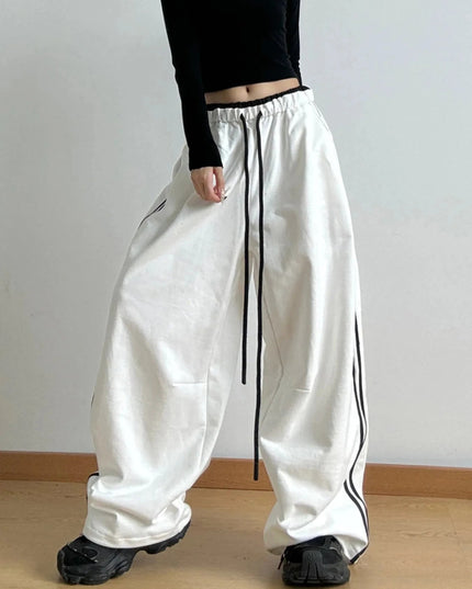 Wide Leg Drawstring Pants