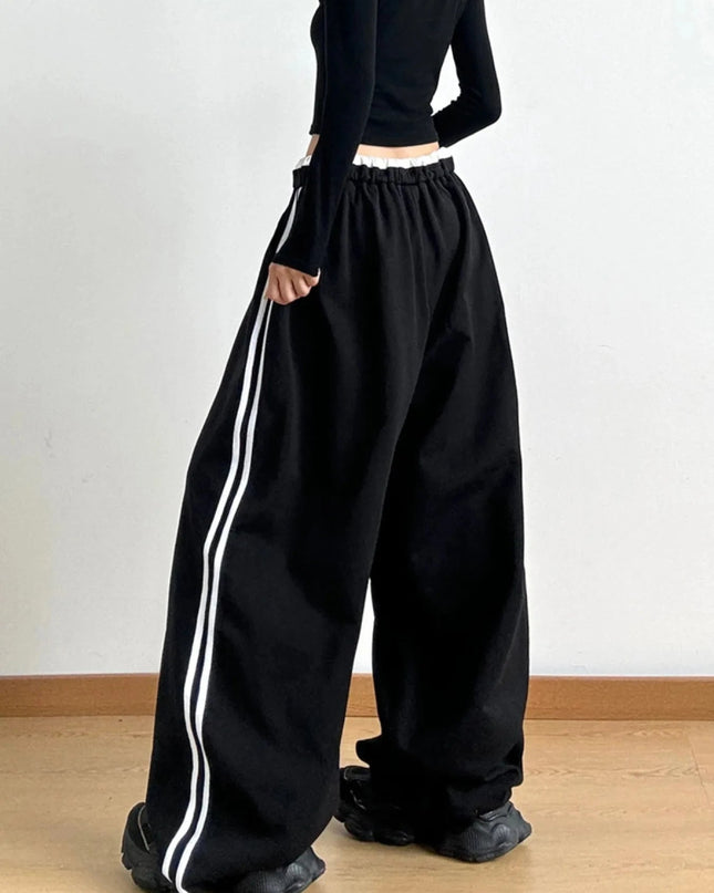 Wide Leg Drawstring Pants - Trendsi