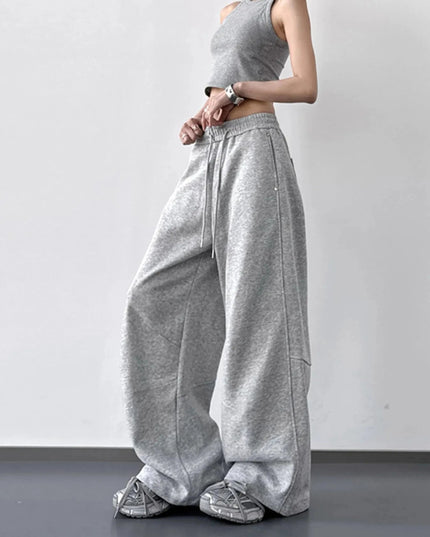 Wide Leg Drawstring Pants - Trendsi