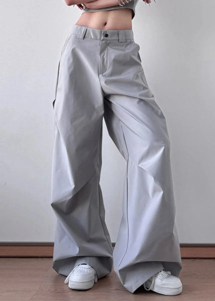 Wide Leg Oversized Pants - Trendsi