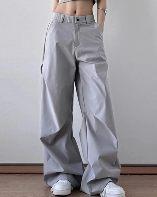 Wide Leg Oversized Pants - Trendsi