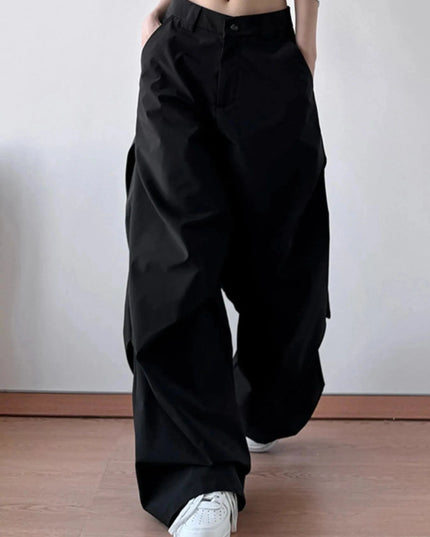 Wide Leg Oversized Pants - Trendsi
