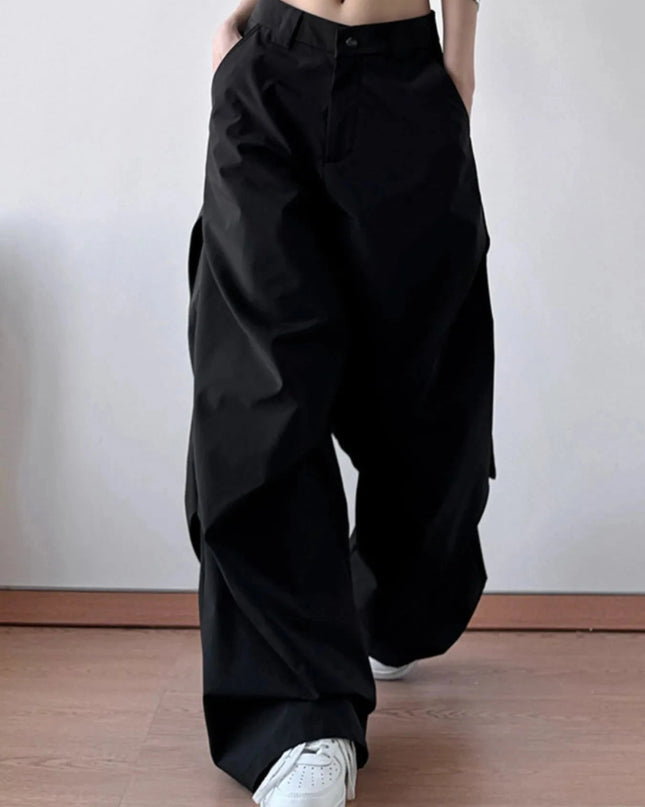 Wide Leg Oversized Pants - Trendsi