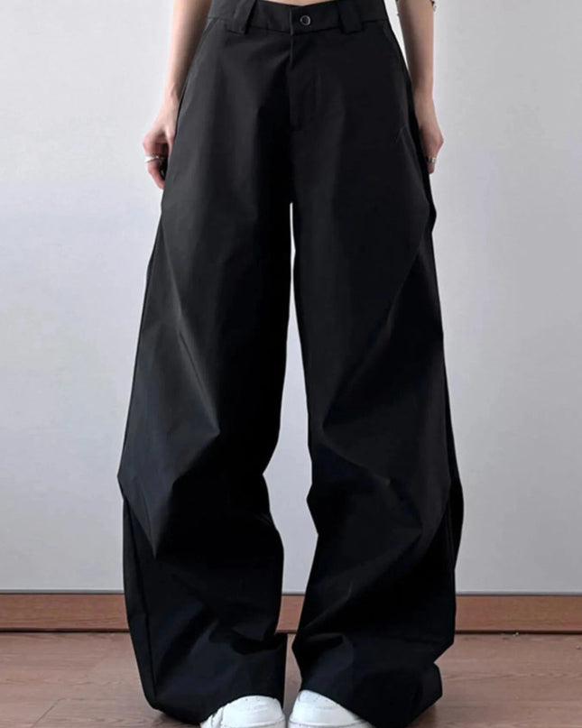 Wide Leg Oversized Pants - Trendsi
