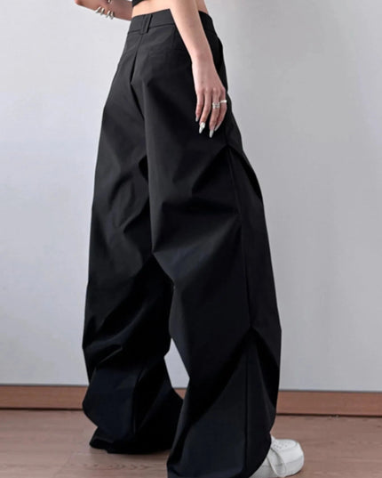 Wide Leg Oversized Pants - Trendsi