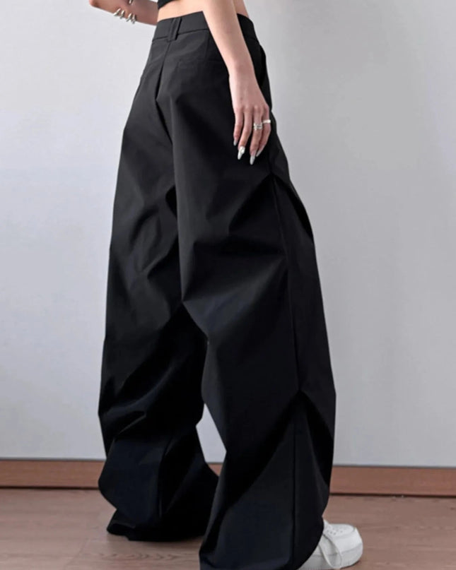 Wide Leg Oversized Pants - Trendsi