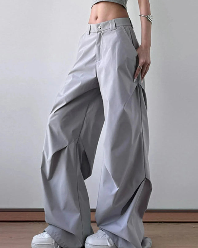 Wide Leg Oversized Pants - Trendsi