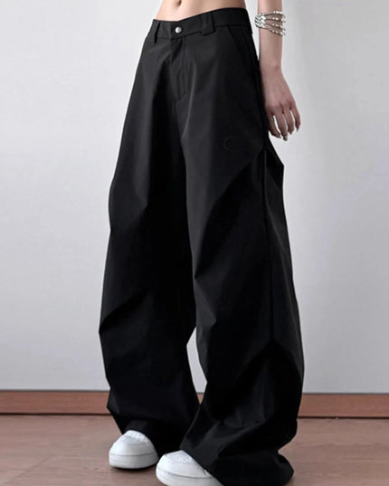 Wide Leg Oversized Pants - Trendsi