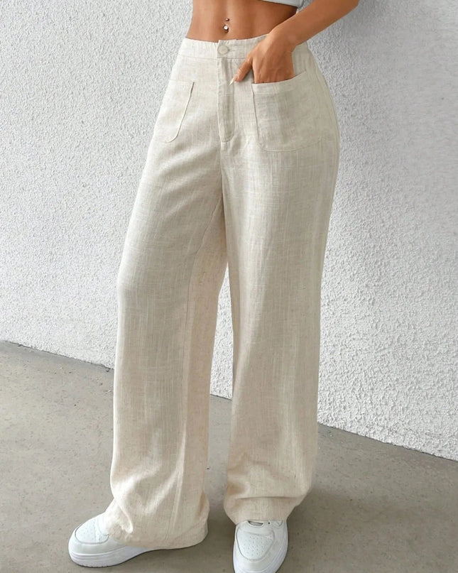 Wide - Leg Pants - Trendsi