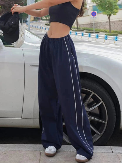 Wide Leg Drawstring Pants