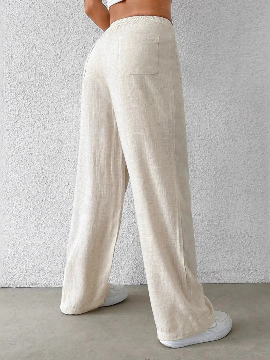 Wide - Leg Pants - Trendsi
