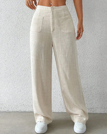 Wide - Leg Pants - Trendsi