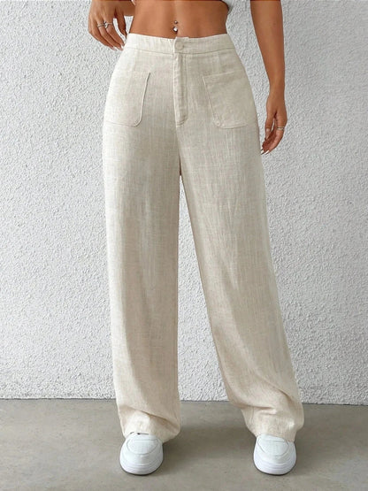 Wide - Leg Pants - Trendsi