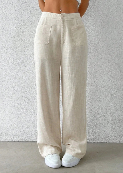 Wide - Leg Pants - Trendsi