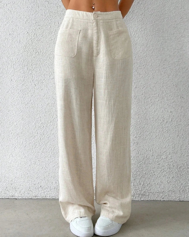 Wide - Leg Pants - Trendsi