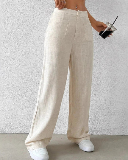 Wide - Leg Pants - Trendsi